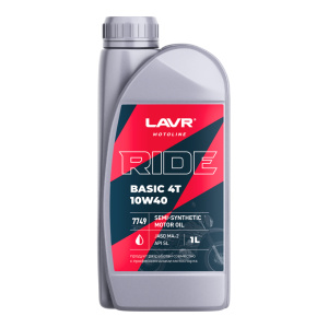 Масло моторное LAVR RIDE BASIC 4T 10W40 SL (1л)